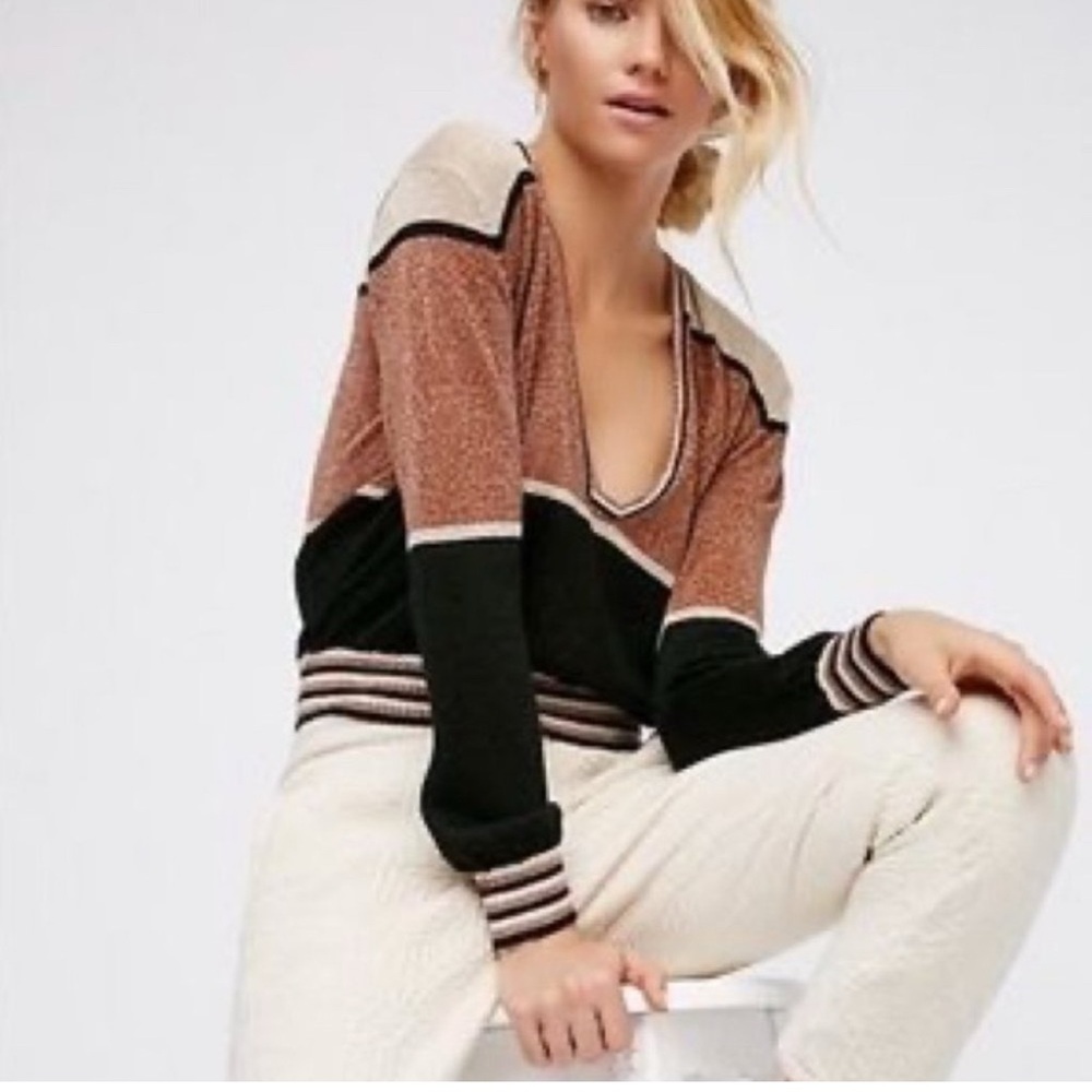 Free People thin sparkled sweater